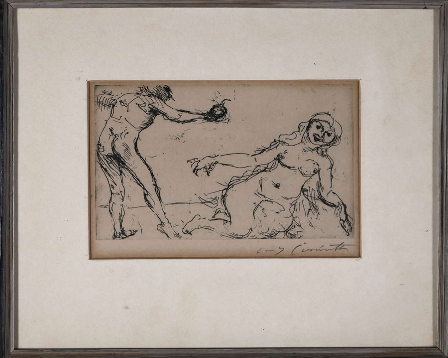 Adam gibt Eva den Apfel — Lovis Corinth, Gesamtansicht