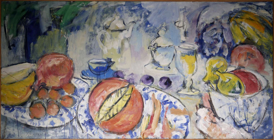 Stilleben mit Früchten und Gefäßen — Thomas Helmbold, Gesamtansicht