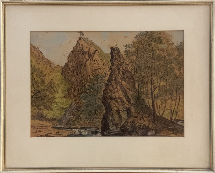 Bäume auf Felsen und Bergen – Johannes Hans Spitzmann