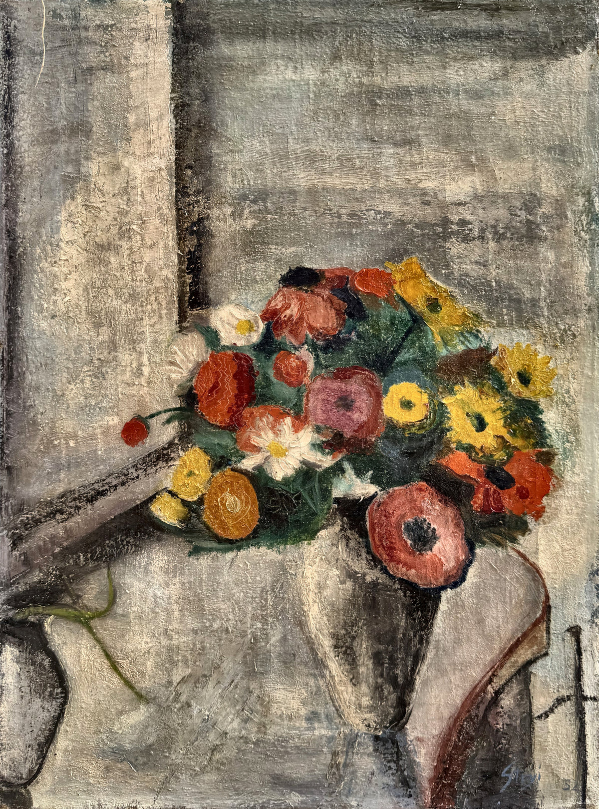 Polne kwiaty w wazonie (Wildblumen in einer Vase) – Gerda Stryi-Leitgeb