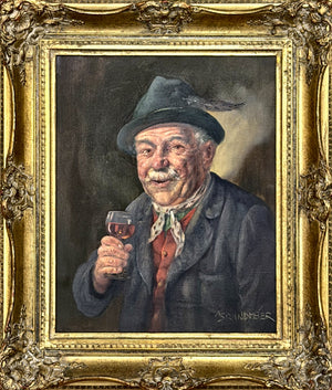Mann mit Weinglas – A. Brandmeier