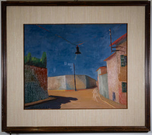 Straßenszene mit Laterne — Agostino Barbieri, Gesamtansicht