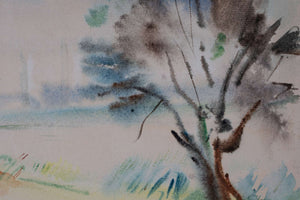 Flußlandschaft — Will Sohl, Detailaufnahme