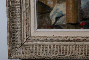 Blumenvase — Charles Lebron, Detail mit Signatur