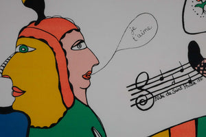 Niki de Saint-Phalle — Niki de Saint-Phalle, Detail mit Signatur