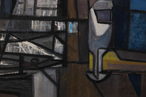 Kubistische Komposition — Gerd Hanebeck, Detail mit Signatur