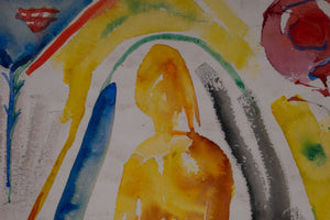 Bunte, impressionistische Szene — Lothar Otto, Detailaufnahme