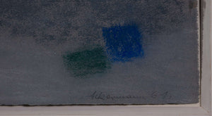 Komposition — Max Ackermann, Detail mit Signatur