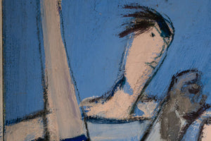 Sportler der Leichathletik — Josef Steiner, Detail mit Signatur