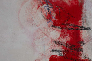 Abstrakte Komposition — Markus Linke, Detail mit Signatur