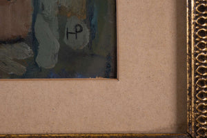 Impressionistische Dorfszene mit zwei Bäuerinnen — Unbekannt, Signatur "HP", Ansicht 5