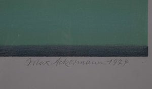 Kathedrale — Max Ackermann, Detail mit Signatur