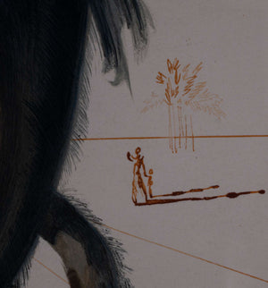 Inferno Canto 20 — Salvador Dalí, Detail mit Signatur