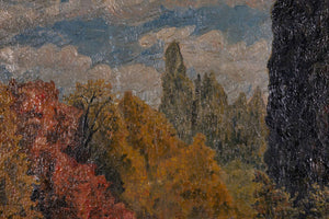 Herbstlandschaft — Willi Wolf, Detailaufnahme