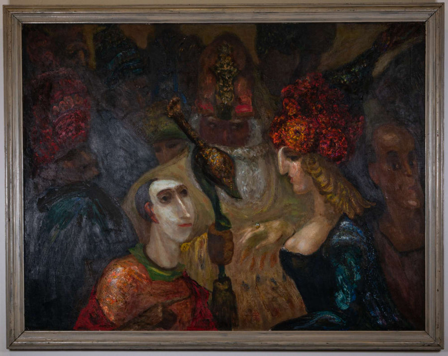 Szene mit dramatischen Figuren — Maurice Cantens, Gesamtansicht