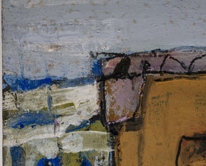 Abstrakte Landschaft_Steiner — Josef Steiner, Detail mit Signatur
