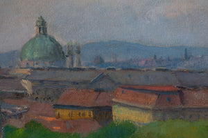 Stadtlandschaft auf dem Dach — Tina Blau, Detailaufnahme