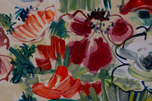 Anémones — Raoul Dufy, Detailaufnahme