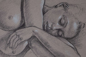 Liegende nackte Frau — Francine Van Hove, Detailaufnahme