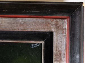 Mädchen mit einem Reif — Louis Hache, Detail mit Signatur
