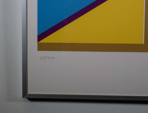 Geometrische abstrakte Komposition_Dreyer — Paul Uwe Dreyer, Detail mit Signatur