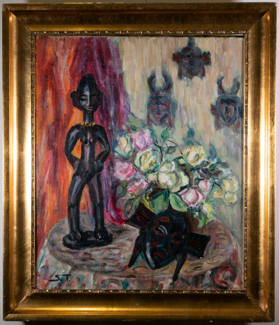 Stilleben mit kulturellen Artefakten — unbekannter Künstler, Gesamtansicht