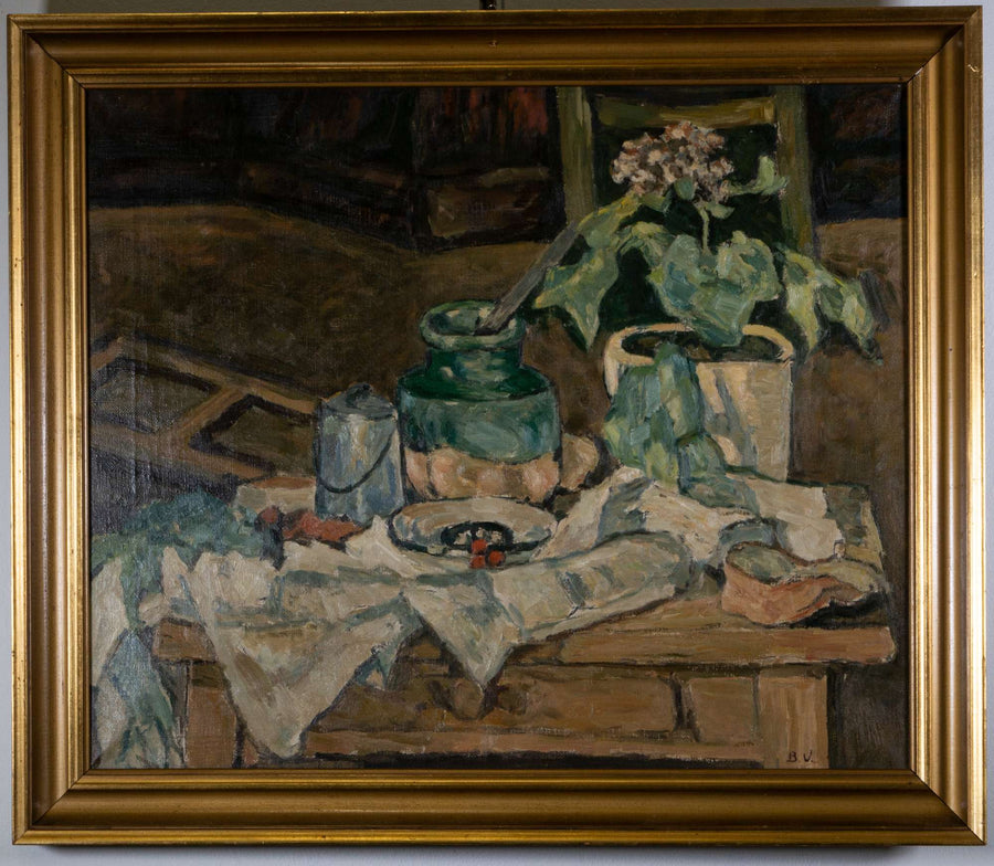 Reproduktion von Paul Cézannes Blumen — B. V., Gesamtansicht