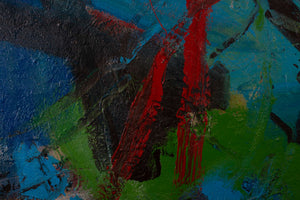 Abstraktes Farbspiel — Heinz Bodamer, Detailaufnahme