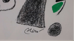 Maravillas con Variaciones Acrósticas n.17 — Joan Miró, Detail mit Signatur