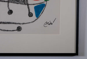 Maravillas con Variaciones Acrósticas n.2 — Joan Miró, Detail mit Signatur