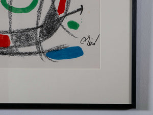 Maravillas con Variaciones Acrósticas n.14 — Joan Miró, Detail mit Signatur