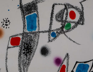 Maravillas con Variaciones Acrósticas n.10 — Joan Miró, Detail mit Signatur