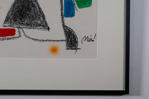 Maravillas con Variaciones Acrósticas n.16 — Joan Miró, Detail mit Signatur