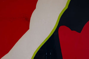 Abstraktes Farbfeld Komposition — Werner Ritter, Detailaufnahme