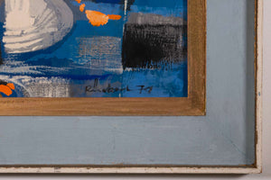 Geometrische abstrakte Komposition_79 — Rückert, Detail mit Signatur