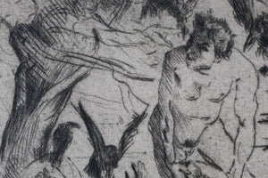 Kain, wo ist dein Bruder Abel? — Lovis Corinth, Detailaufnahme