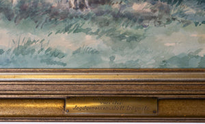 Jagdgenossenschaft Dögnitz — Will Semm, Detail mit Signatur