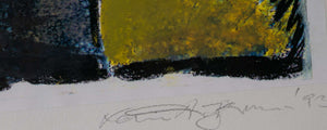<Bold Farbe abstrakte Komposition>_2 — unbekannter Künstler, Detail mit Signatur