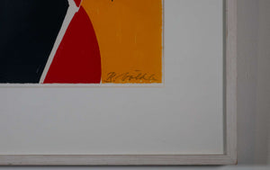 Jahreszeit — Bernd Völkle, Detail mit Signatur