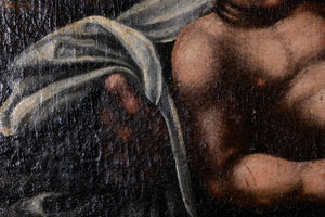 Barock Krippe — unbekannter Künstler, Detail mit Signatur