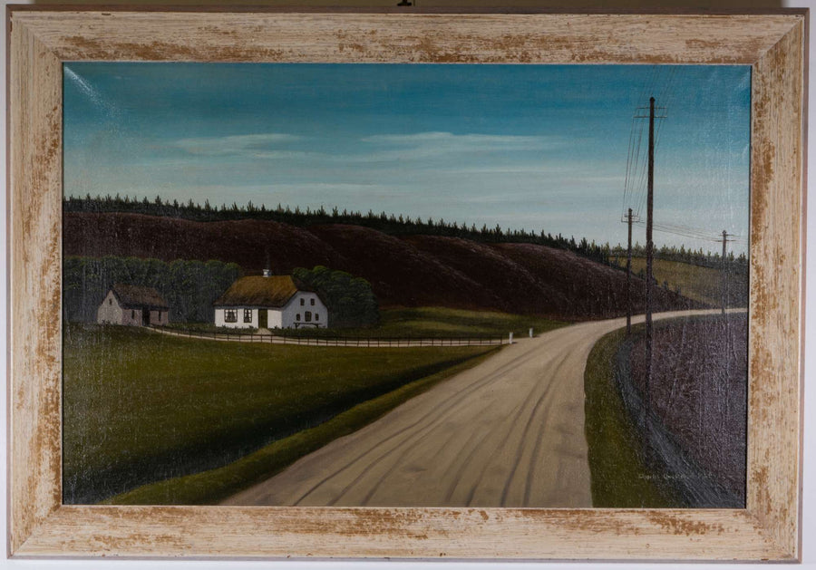 Ländliche Szene mit Straße — Charles Christensen, Gesamtansicht