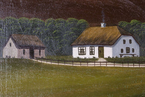 Ländliche Szene mit Straße — Charles Christensen, Detailaufnahme