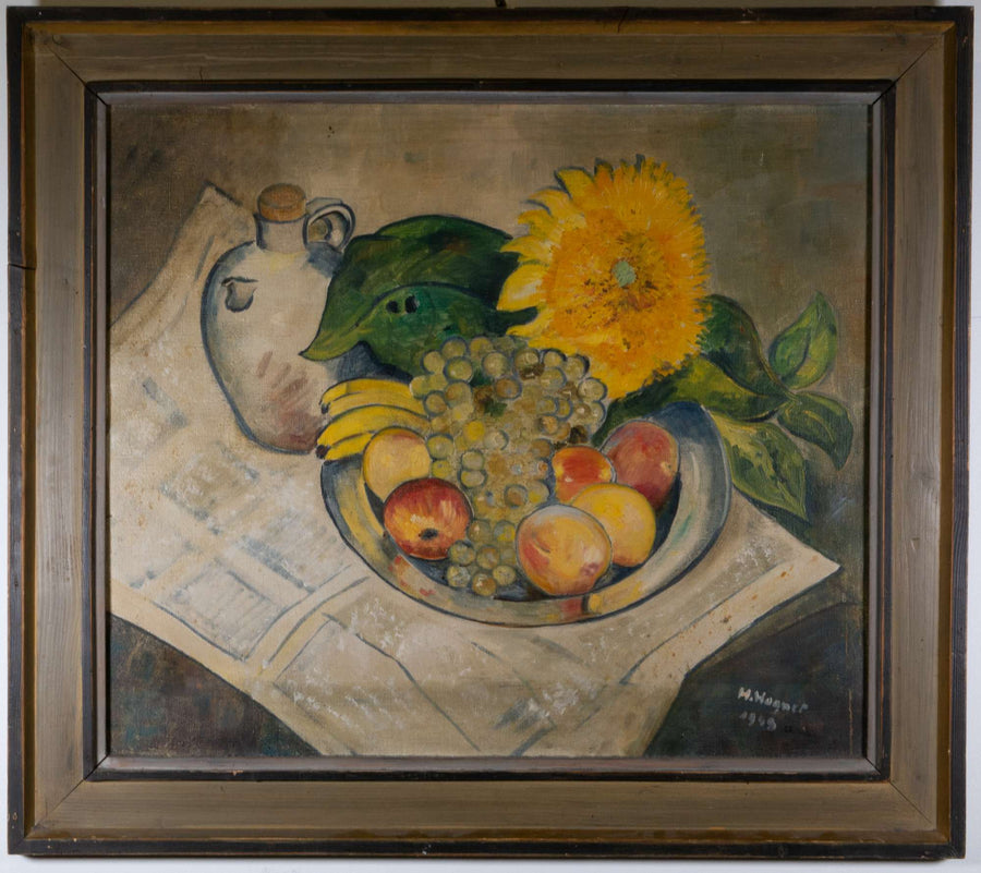 Stilleben mit Chrysantheme — H. Wagner, Gesamtansicht
