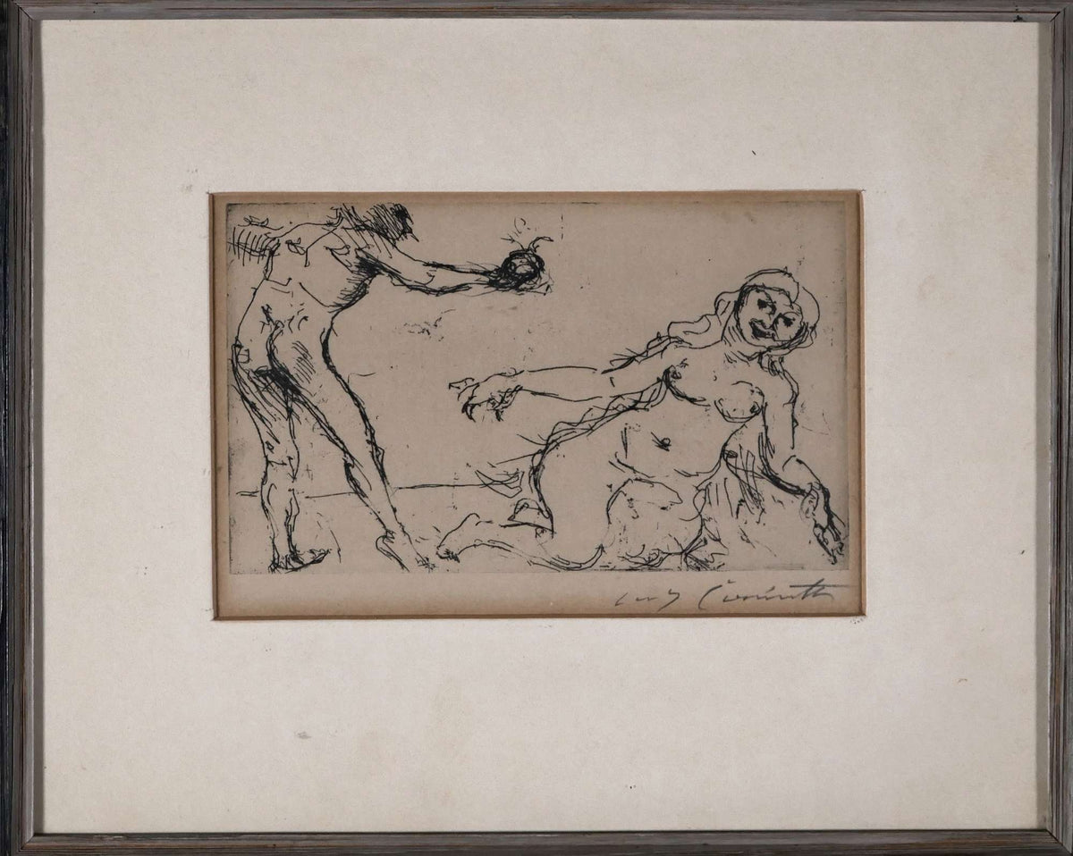 Adam gibt Eva den Apfel — Lovis Corinth, Gesamtansicht