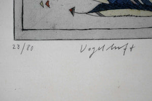 Vogelluft — Bernd Kastenholz, Detail mit Signatur