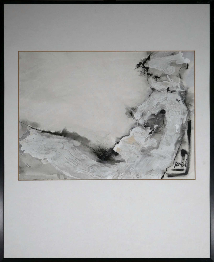 Monochromatisch, fließend abstrakt — unbekannter Künstler, Gesamtansicht