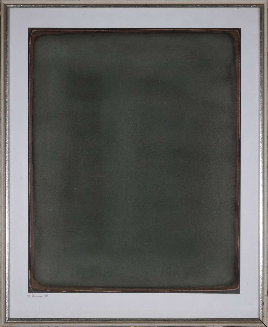 Monochromes Farbfeld navy green — Rolf Hans, Gesamtansicht