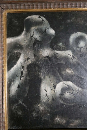 Amöben — Heinrich Arrigo Wittler, Detail mit Signatur