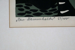Der Stammhalter — unbekannter Künstler, Detail mit Signatur