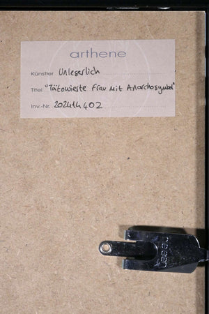 Tätowierte Frau mit Anarchosymbol — unbekannter Künstler, Ansicht 7